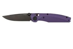 ANV Knives A100, MAGNACUT, DLC Black, Blueberry And Cream GRN, Alock, A100-014 Couteau De Poche
