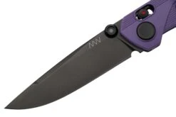 ANV Knives A100, MAGNACUT, DLC Black, Blueberry And Cream GRN, Alock, A100-014 Couteau De Poche -Marché Couteaux Magasin ANVA100 014 03 anv