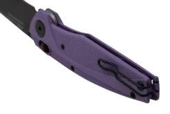 ANV Knives A100, MAGNACUT, DLC Black, Blueberry And Cream GRN, Alock, A100-014 Couteau De Poche -Marché Couteaux Magasin ANVA100 014 04 anv