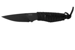 ANV Knives P100 Sleipner Cerakote, Grey Paracord, P100-038, Black Kydex Sheath, Couteau De Cou