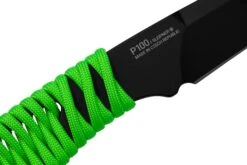ANV Knives P100 Sleipner Cerakote, Neon Green Paracord, P100-043, Black Kydex Sheath, Couteau De Cou -Marché Couteaux Magasin ANVP100 043 05 anv