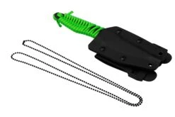 ANV Knives P100 Sleipner Cerakote, Neon Green Paracord, P100-043, Black Kydex Sheath, Couteau De Cou -Marché Couteaux Magasin ANVP100 043 06 anv