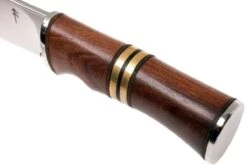 Autine Hunting Knife, Rosewood, D2, Fourreau RH Brun, Couteau De Chasse -Marché Couteaux Magasin AT HUNTING 05 autine at hunting 05