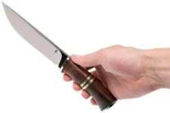 Autine Hunting Knife, Rosewood, D2, Fourreau RH Brun, Couteau De Chasse -Marché Couteaux Magasin AT HUNTING 06 autine at hunting 06