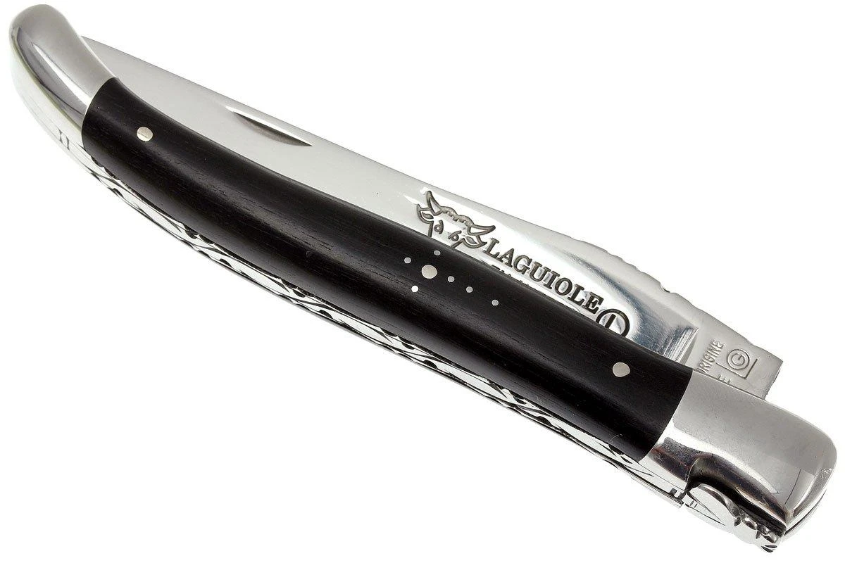 Laguiole En Aubrac HP 12cm Bois D'ébène Poli à La Main L0212EBH-FSI1 3 Laguiole En Aubrac HP 12cm Bois D'ébène Poli à La Main L0212EBH-FSI1 – Image 3