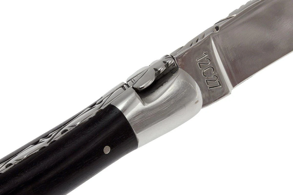 Laguiole En Aubrac HP 12cm Bois D'ébène Poli à La Main L0212EBH-FSI1 4 Laguiole En Aubrac HP 12cm Bois D'ébène Poli à La Main L0212EBH-FSI1 – Image 4