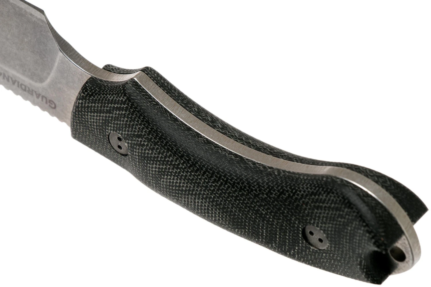 Bradford Guardian 4FE, 3D Black Micarta Guardian 4 M390, Sabre Stonewashed False Edge 4FE-101 4 Bradford Guardian 4FE, 3D Black Micarta Guardian 4 M390, Sabre Stonewashed False Edge 4FE-101 – Image 4