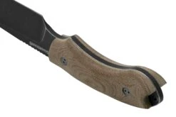 Bradford Knives Guardian 5, 5S-104N-3V, 3D Natural Micarta, CPM-3V, Sabre Grind, Nimbus Blackwashed Finish, Couteau Fixe -Marché Couteaux Magasin BDK 5S 104N 3V 04 bradford