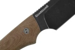 Bradford Knives Guardian 5, 5S-104N-3V, 3D Natural Micarta, CPM-3V, Sabre Grind, Nimbus Blackwashed Finish, Couteau Fixe -Marché Couteaux Magasin BDK 5S 104N 3V 05 bradford