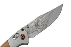 Benchmade Mini Crooked River Whitetail Limited Edition Artist Series 15085-2202, Couteau De Poche De Chasse, Casey Underwood Design -Marché Couteaux Magasin BE15085 2202 06 benchmade