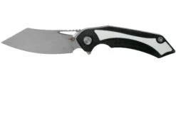Bestech Kasta BG45A Black White G10, Two Tone Satin Couteau De Poche, Kombou Design