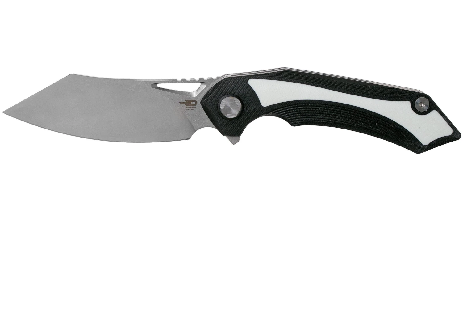 Bestech Kasta BG45A Black White G10, Two Tone Satin Couteau De Poche, Kombou Design 1 Bestech Kasta BG45A Black White G10, Two Tone Satin Couteau De Poche, Kombou Design