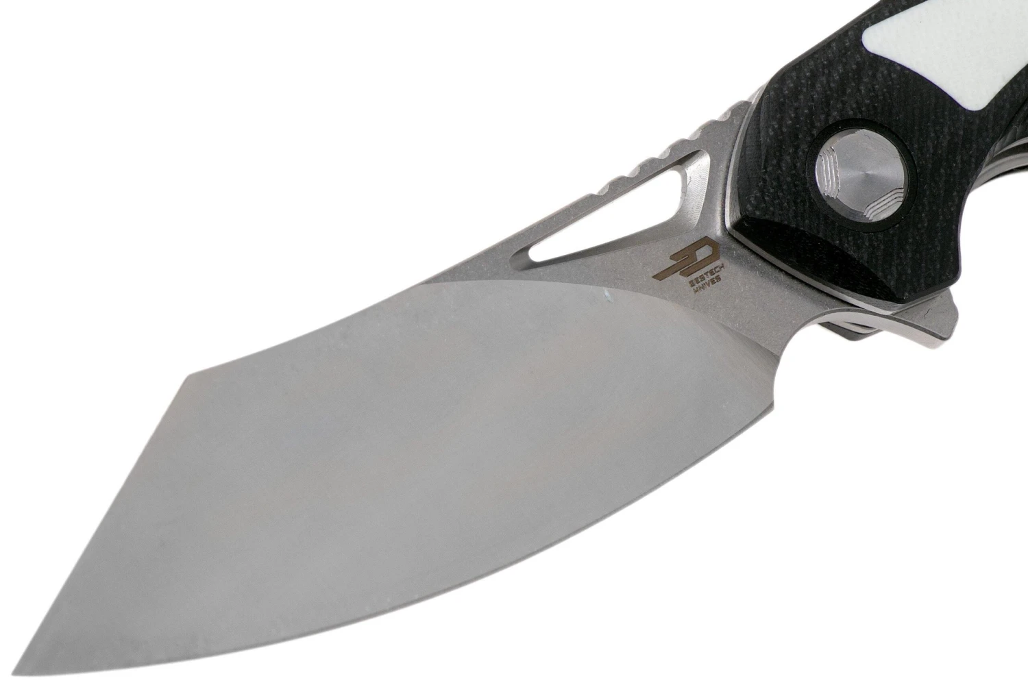 Bestech Kasta BG45A Black White G10, Two Tone Satin Couteau De Poche, Kombou Design 3 Bestech Kasta BG45A Black White G10, Two Tone Satin Couteau De Poche, Kombou Design – Image 3