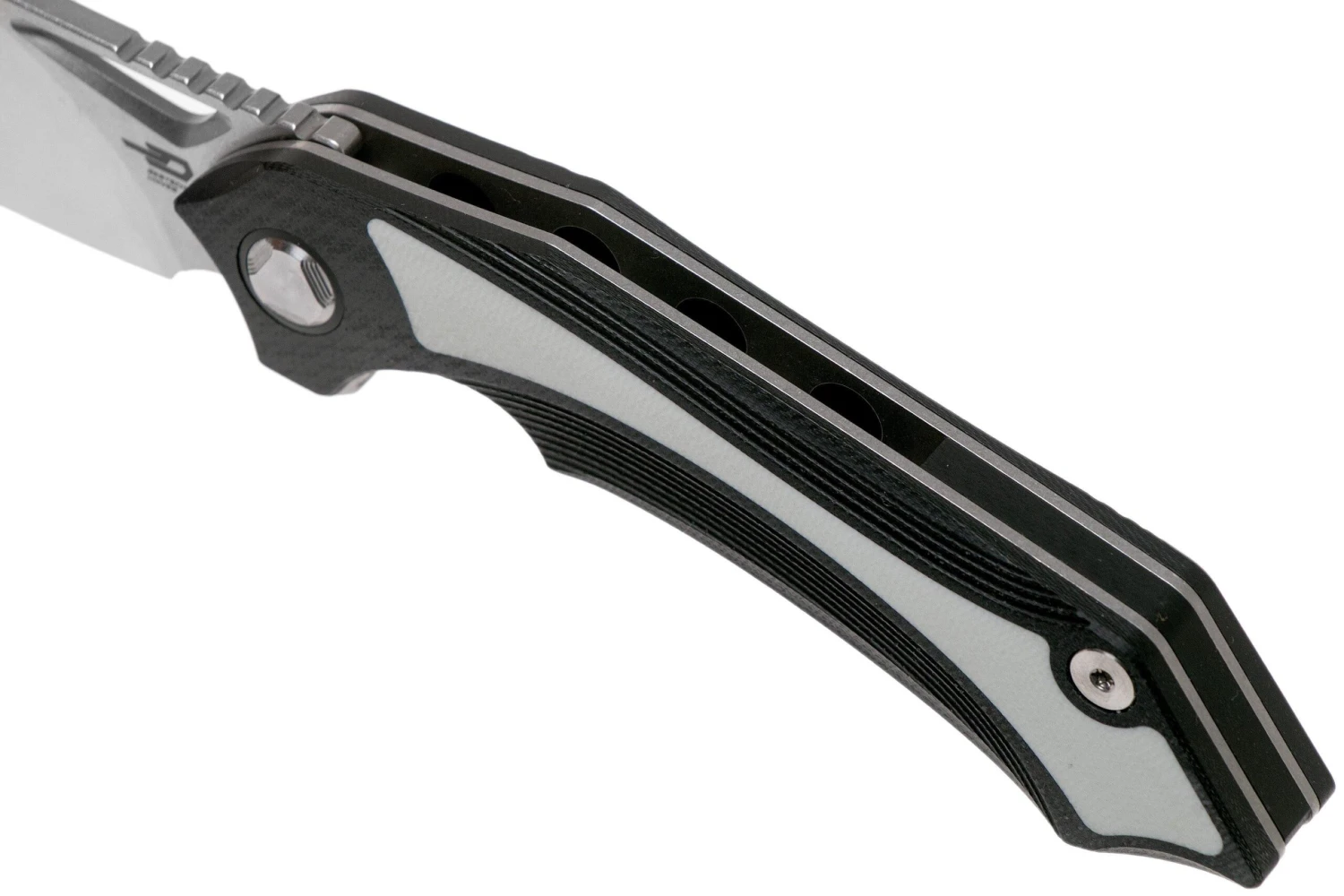 Bestech Kasta BG45A Black White G10, Two Tone Satin Couteau De Poche, Kombou Design 7 Bestech Kasta BG45A Black White G10, Two Tone Satin Couteau De Poche, Kombou Design – Image 7