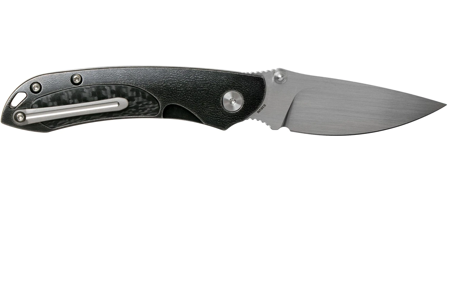 Bestech Junzi BT18009F Black CF Slipjoint Couteau De Poche 2 Bestech Junzi BT18009F Black CF Slipjoint Couteau De Poche – Image 2