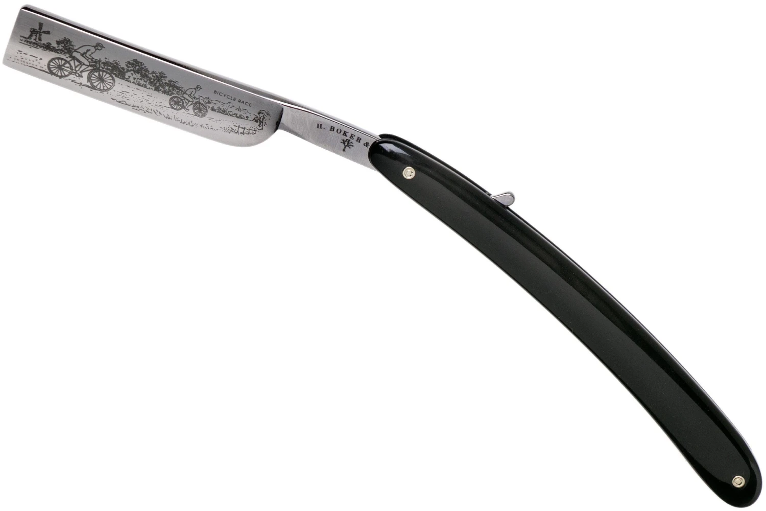 Böker Manufaktur Bicycle Race, Black Synthetic 140223 Rasoir Coupe-choux 1 Böker Manufaktur Bicycle Race, Black Synthetic 140223 Rasoir Coupe-choux