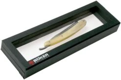 Böker Manufaktur Damascus Horn Rasoir Coupe-choux 140623DAM 13 Böker Manufaktur Damascus Horn Rasoir Coupe-choux 140623DAM -Marché Couteaux Magasin BO140623DAM 07 boker