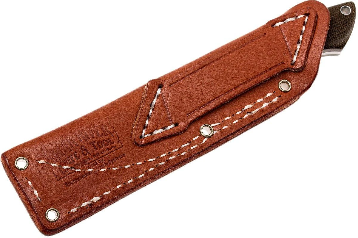 Bark River Mini Canadian A2, Green Canvas Micarta 8 Bark River Mini Canadian A2, Green Canvas Micarta – Image 8