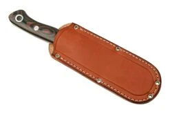 Bark River Aurora Scandi CPM 3V Red & Black Linen Micarta, Red Liner, Couteau Fixe -Marché Couteaux Magasin BRK06 126RBM RL 06 barkriver