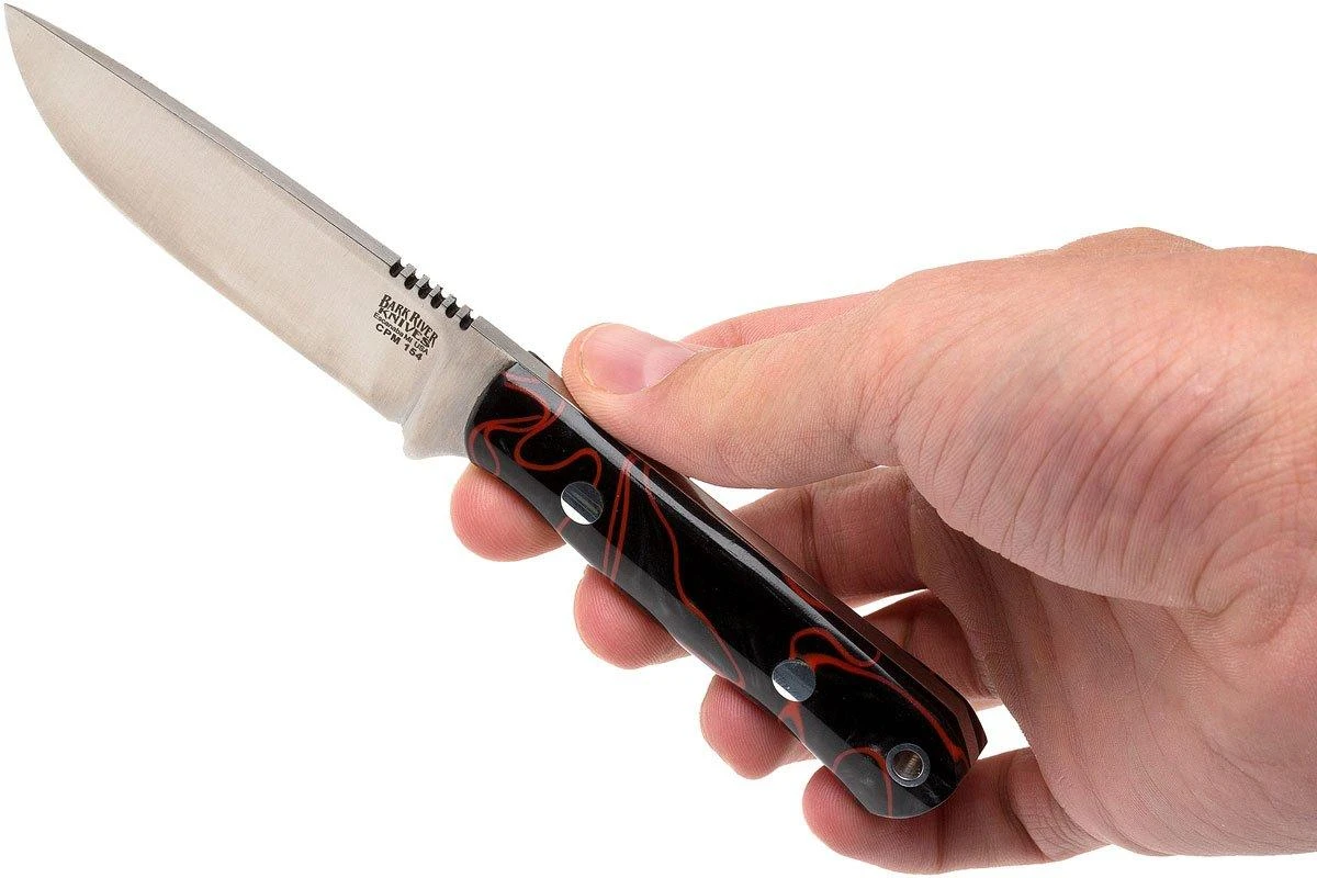 Bark River Bravo Necker II CPM 154CM, Lava Flow Kirinite, Black Sheath 6 Bark River Bravo Necker II CPM 154CM, Lava Flow Kirinite, Black Sheath – Image 6