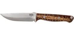 Bark River Bravo EDC A2, Orange & Red Pinecone, Black Sheath