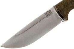 Bark River Bravo 1 LT Cru Wear, Green Canvas Micarta, Rampless -Marché Couteaux Magasin BRK07 166GNC RS 03 bark river brk07 166gnc rs 03