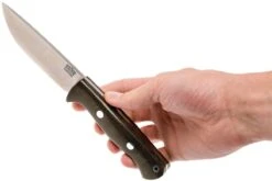Bark River Bravo 1 LT Cru Wear, Green Canvas Micarta, Rampless -Marché Couteaux Magasin BRK07 166GNC RS 06 bark river brk07 166gnc rs 06