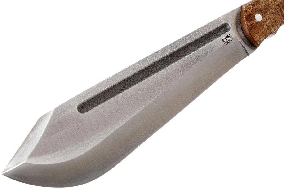 Bark River JX5 Vengeful 1 CPM 3V Dark Curly Maple Machette 3 Bark River JX5 Vengeful 1 CPM 3V Dark Curly Maple Machette – Image 3