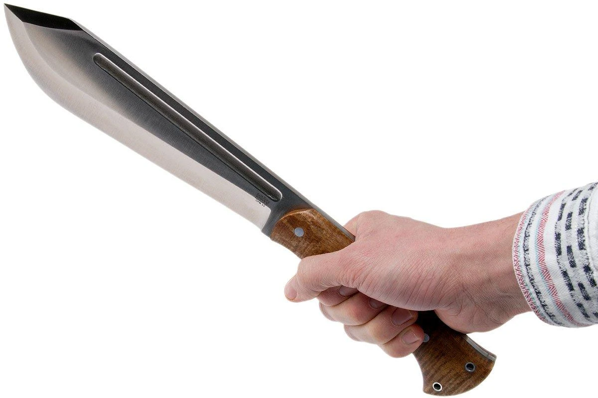 Bark River JX5 Vengeful 1 CPM 3V Dark Curly Maple Machette 6 Bark River JX5 Vengeful 1 CPM 3V Dark Curly Maple Machette – Image 6