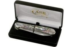Case Copperhead Abalone, 12023, 8249W SS Couteau De Poche, Coffret Cadeau -Marché Couteaux Magasin CE12023 05 case
