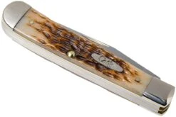 Case Trapper Amber Jigged Bone, 00164, 6254 SS Couteau De Poche -Marché Couteaux Magasin CE164 05 case ce164 05
