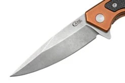 Case The Marilla, S35VN, Brown Anodized Aluminum, Black G-10 Inlay, 25885 Couteau De Poche -Marché Couteaux Magasin CE25885 03 case