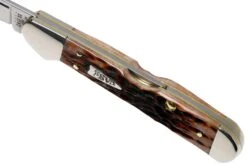 Case Mini Copperlock Brown Bone, Peach Seed Jig, 42655, 61749L SS Couteau De Poche -Marché Couteaux Magasin CE42655 05 case
