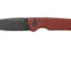 Civivi Altus C20076-2 Blackwashed, Burgundy G10 Couteau De Poche