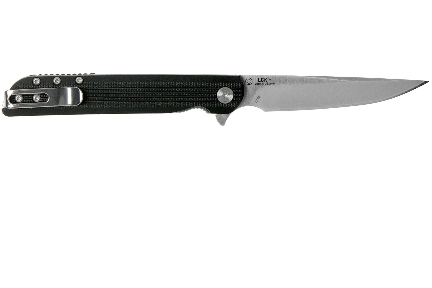 CRKT LCK+ Large 3810 Satin Couteau De Poche, Matthew Lerch Design 2 CRKT LCK+ Large 3810 Satin Couteau De Poche, Matthew Lerch Design – Image 2