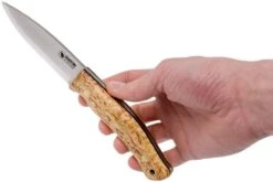 Casström No. 10 Swedish Forest Knife Curly Birch, 14C28N Scandi Grind 13108 -Marché Couteaux Magasin CM13108 06 casstrom cm13108 06