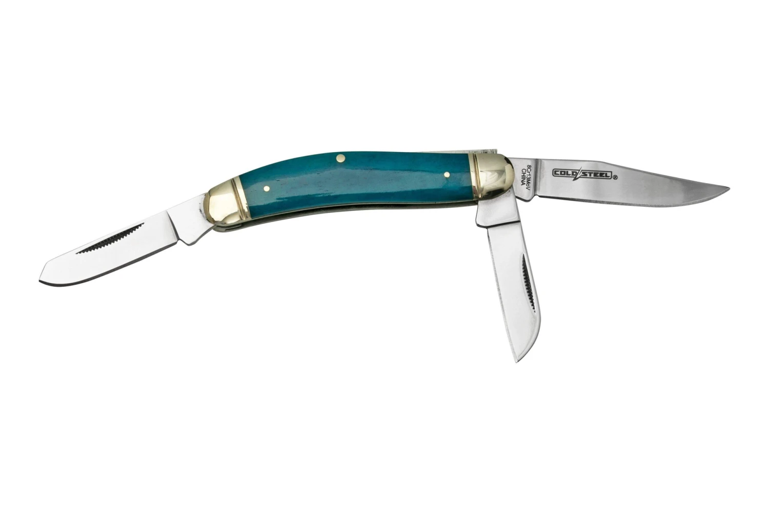 Cold Steel Gentleman's Stockman FL-GSTKM-B, Blue Bone, Couteau De Poche 2 Cold Steel Gentleman's Stockman FL-GSTKM-B, Blue Bone, Couteau De Poche – Image 2