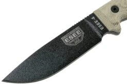 ESEE Model 4 Black Blade 3D Green Canvas Micarta Couteau De Survie 4PB-017 étui Noir + Clip De Poche -Marché Couteaux Magasin EE 4PB 017 03 esee knives