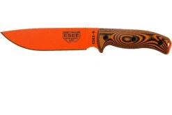 ESEE Model 6 Orange Blade 3D Neon Orange-Black G10 Couteau De Survie 6POR-006 étui Noir + Clip Plat