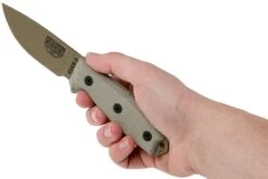 ESEE Model 3 Dark Earth Blade, Grey Handle 3P-MB-DE Avec étui + Clip Et MOLLE-back -Marché Couteaux Magasin EE ESEE 3P MB DE 06 esee knives