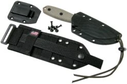 ESEE Model 3 Dark Earth Blade, Grey Handle 3P-MB-DE Avec étui + Clip Et MOLLE-back -Marché Couteaux Magasin EE ESEE 3P MB DE 07 esee knives