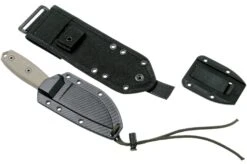 ESEE Model 3 Dark Earth Blade, Grey Handle 3P-MB-DE Avec étui + Clip Et MOLLE-back -Marché Couteaux Magasin EE ESEE 3P MB DE 08 esee knives