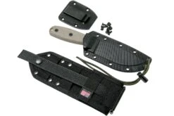 ESEE Model 4 Dark Earth Blade, Grey Handle 4P-MB-DE Avec étui Noir + Clip Et MOLLE-back -Marché Couteaux Magasin EE ESEE 4P MB DE 07 esee knives