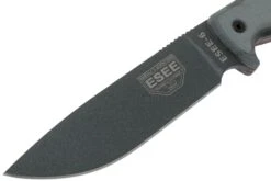 ESEE Model 6 Tactical Gunsmoke, Grey Handle 6P-TG Avec étui Noir + Clip Ceinture -Marché Couteaux Magasin EE ESEE 6P TG 03 esee knives