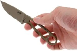 ESEE Izula Dark Earth IZULA-DE Couteau De Cou Avec étui Noir + Clip Ceinture -Marché Couteaux Magasin EE IZULA DE 03 esee knives ee izula de 03