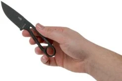 ESEE Izula Tactical Gunsmoke IZULA-TG-B Couteau De Cou Avec étui Noir, Plaquettes De Manche Et Clip Ceinture -Marché Couteaux Magasin EE IZULA TG 03 esee knives