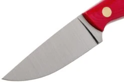 Brisa Necker 70 Alice, Red Micarta, Leather Sheath 9819 -Marché Couteaux Magasin ENZ 9819 03 enzo enz 9819 03