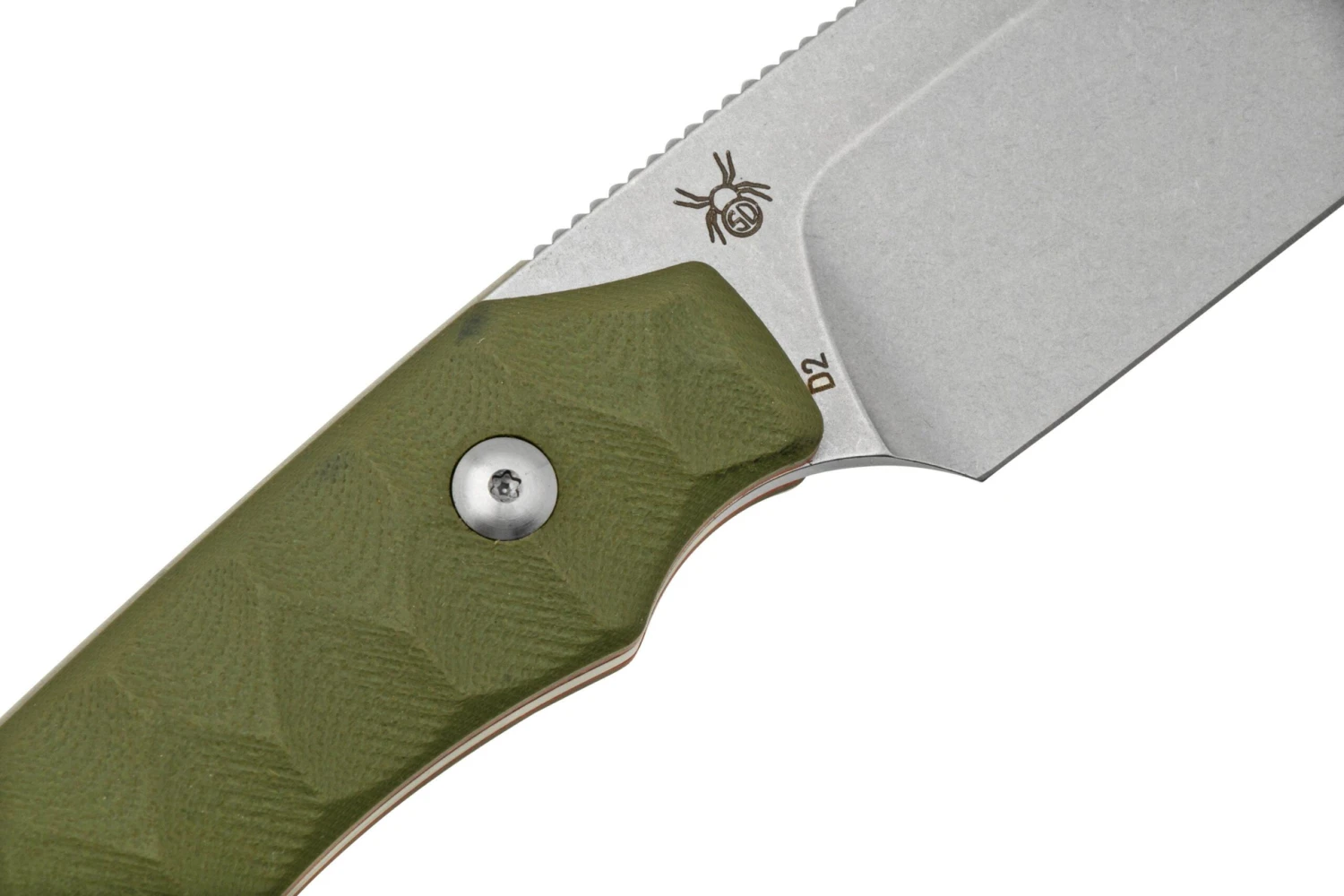 Black Fox Lynx, D2 Stonewash, OD Green G10, BF-756OD Couteau Fixe 5 Black Fox Lynx, D2 Stonewash, OD Green G10, BF-756OD Couteau Fixe – Image 5