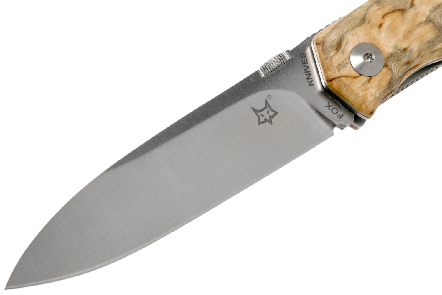 Fox Knives FX-525BE Curly Birch Couteau De Poche, Bob Terzuola Design 3 Fox Knives FX-525BE Curly Birch Couteau De Poche, Bob Terzuola Design – Image 3