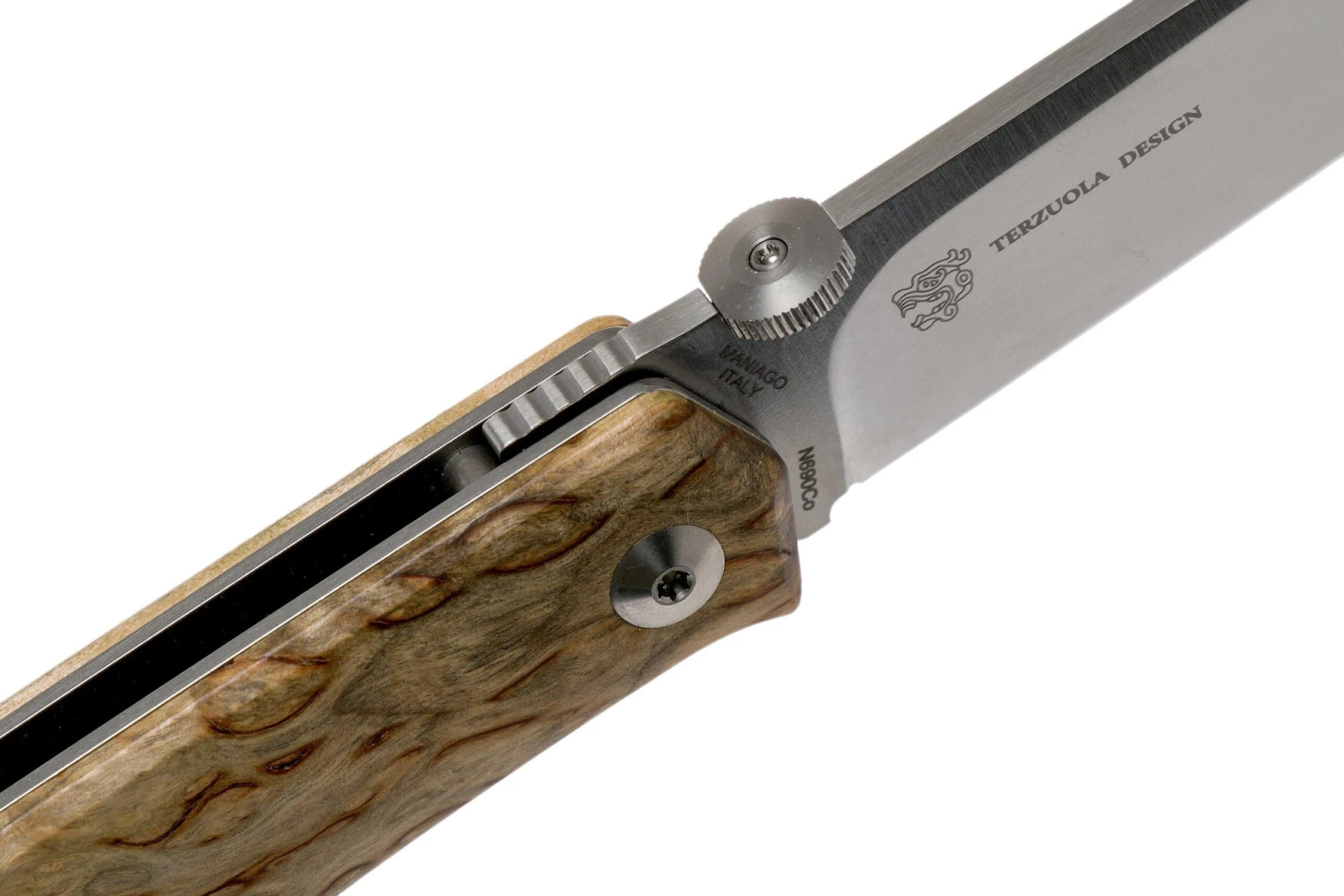 Fox Knives FX-525BE Curly Birch Couteau De Poche, Bob Terzuola Design 6 Fox Knives FX-525BE Curly Birch Couteau De Poche, Bob Terzuola Design – Image 6